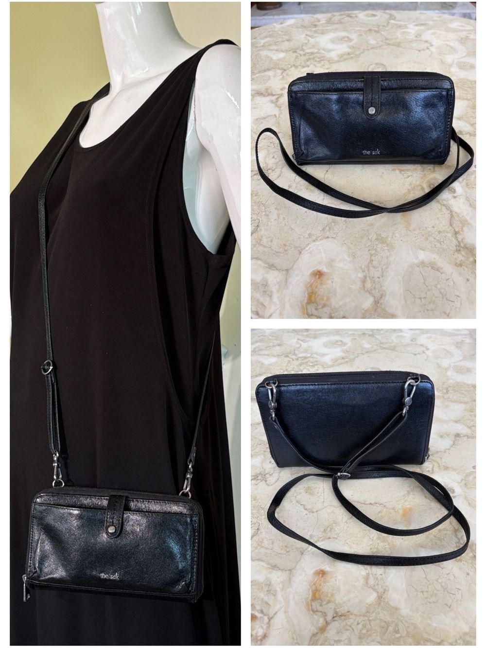 The Sak Redwood 3-In-1 Leather Phone Wallet Crossbody Clutch Purse